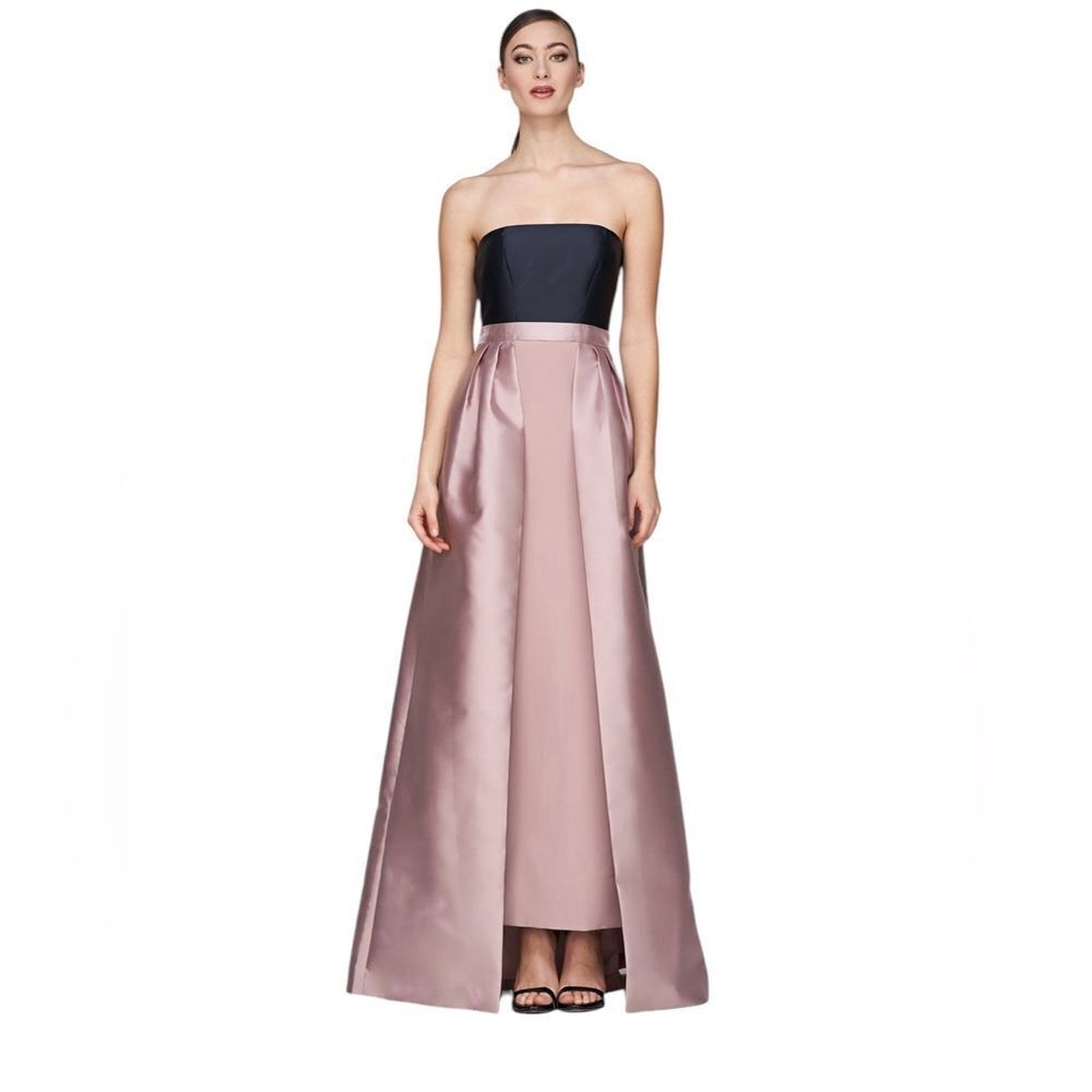 Kay Unger Vivienne Strapless Walk Thru Formal Gown | Size 12